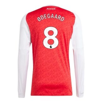 Arsenal Herr Hemmatröja 2025/26 Martin Ødegaard #8 Långärmad Billig Fotbollströja