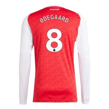 Arsenal Herr Hemmatröja 2025/26 Martin Ødegaard #8 Långärmad Billig Fotbollströja