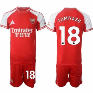 Arsenal Herr Hemmatröja 2025/26 Takehiro Tomiyasu 18 Kortärmad Fotbollsställ med Shorts