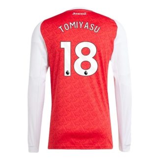 Arsenal Herr Hemmatröja 2025/26 Takehiro Tomiyasu #18 Långärmad Billig Fotbollströja