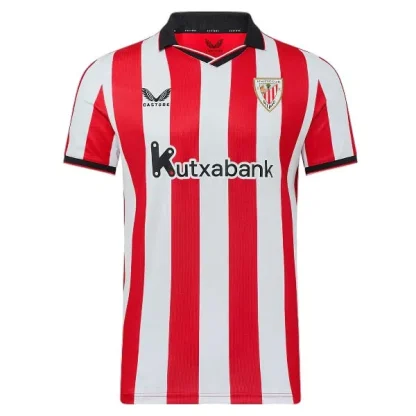 Athletic Bilbao Herr Hemmatröja 2025/26 Kortärmad Billig Fotbollströja