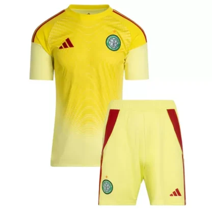 Celtic FC Barn Målvakt Hemmatröja 2025/26 Fotbollsställ med Shorts