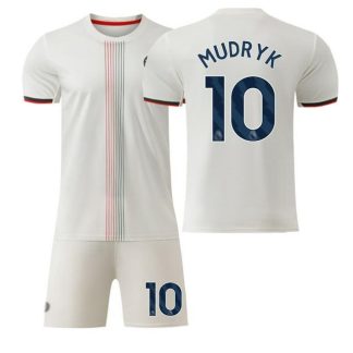Chelsea Barn Bortatröja 2025/26 Mykhailo Mudryk #10 Fotbollsställ med Shorts
