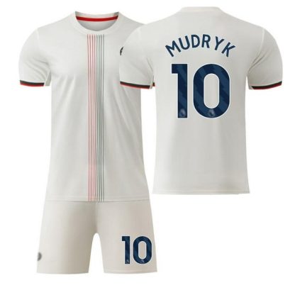 Chelsea Barn Bortatröja 2025/26 Mykhailo Mudryk #10 Fotbollsställ med Shorts