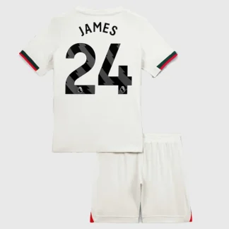Chelsea Bortatröja 2025/26 Barn Reece James 24 Kortärmad Fotbollsställ med Shorts
