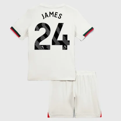 Chelsea Bortatröja 2025/26 Barn Reece James 24 Kortärmad Fotbollsställ med Shorts