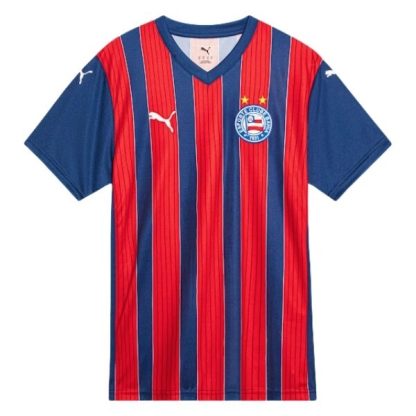 Esporte Clube Bahia Herr Bortatröja 2025/26 Kortärmad Billig Fotbollströja