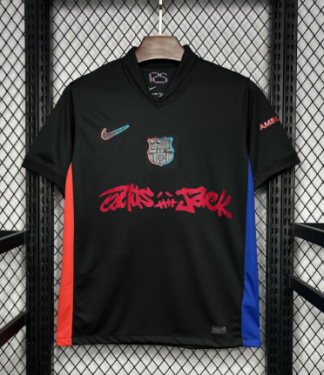 FC Barcelona 2024/25 Travis Scott Kortärmad Bortatröja för Herr – Begränsad Upplaga