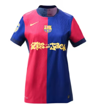 FC Barcelona 2024/25 Travis Scott Kortärmad Hemmatröja för Dam – Begränsad Upplaga