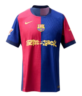 FC Barcelona 2024/25 Travis Scott Kortärmad Hemmatröja för Herr – Begränsad Upplaga