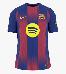 FC Barcelona Herr Hemmatröja 2025/26 Kortärmad Billig Fotbollströja