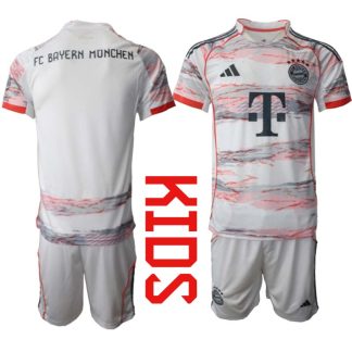 FC Bayern München Bortaställ Barn 2025/26 – Kortärmad Fotbollströja + Shorts