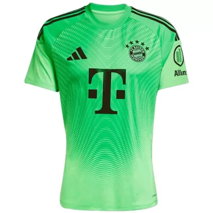 FC Bayern München Herr Målvaktströja 2025/26 Grön Kortärmad Billig Fotbollströja