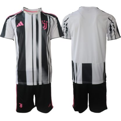 Juventus Herr Hemmatröja 2025/26 Kortärmad Fotbollsställ med Shorts