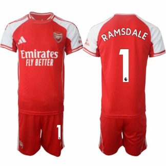 Köp Arsenal Herr Hemmatröja 2025/26 Aaron Ramsdale 1 Fotbollsställ Kortärmad (+ Korta byxor)