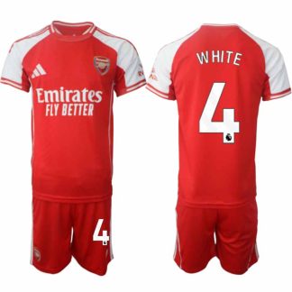 Köp Arsenal Herr Hemmatröja 2025/26 Ben White 4 Fotbollsställ Kortärmad (+ Korta byxor)