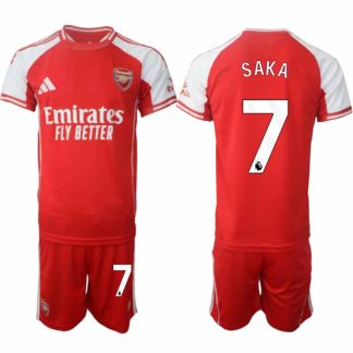 Köp Arsenal Herr Hemmatröja 2025/26 Bukayo Saka 7 Fotbollsställ Kortärmad (+ Korta byxor)
