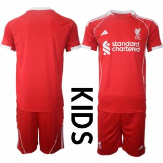 Köp Liverpool Barn Hemmatröja 2025/26 Fotbollsställ Kortärmad (+ Korta byxor)