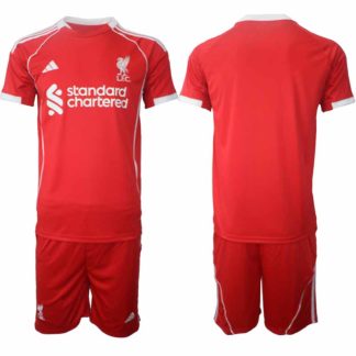 Köp Liverpool Herr Hemmatröja 2025/26 Fotbollsställ Kortärmad (+ Korta byxor)