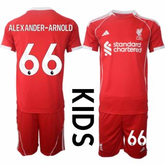 Köp Liverpool Barn Hemmatröja 2025/26 Alexander-Arnold 66 Fotbollsställ Kortärmad (+ Korta byxor)