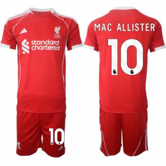Köp Liverpool Herr Hemmatröja 2025/26 Alexis Mac Allister 10 Fotbollsställ Kortärmad (+ Korta byxor)