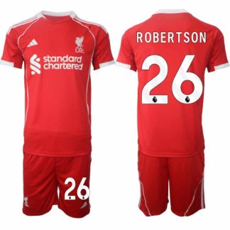 Köp Liverpool Herr Hemmatröja 2025/26 Andrew Robertson 26 Fotbollsställ Kortärmad (+ Korta byxor)