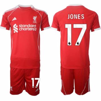 Köp Liverpool Herr Hemmatröja 2025/26 Curtis Jones 17 Fotbollsställ Kortärmad (+ Korta byxor)