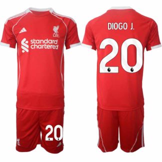 Köp Liverpool Herr Hemmatröja 2025/26 Diogo Jota 20 Fotbollsställ Kortärmad (+ Korta byxor)