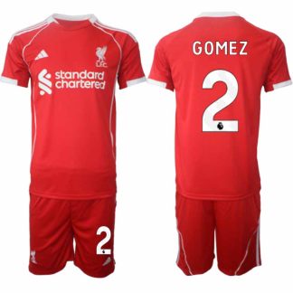 Köp Liverpool Herr Hemmatröja 2025/26 Joe Gomez 2 Fotbollsställ Kortärmad (+ Korta byxor)