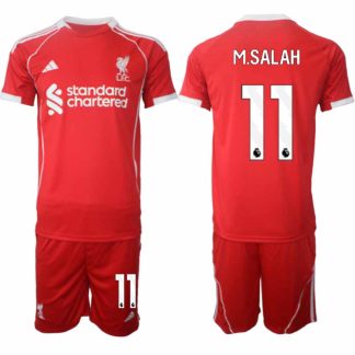 Köp Liverpool Herr Hemmatröja 2025/26 Mohamed Salah 11 Fotbollsställ Kortärmad (+ Korta byxor)