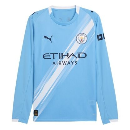 Manchester City Hemmatröja 2025/26 Långärmad Fotbollströja
