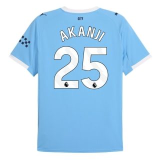 Manchester City Herr Hemmatröja 2025/26 Manuel Akanji #25 Kortärmad Billig Fotbollströja