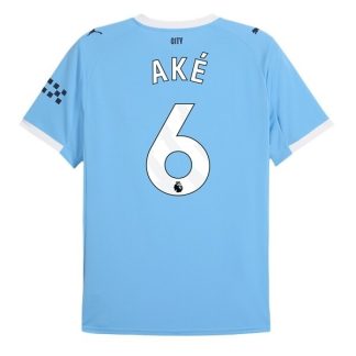 Manchester City Herr Hemmatröja 2025/26 Nathan Aké #6 Kortärmad Billig Fotbollströja