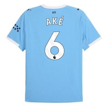 Manchester City Herr Hemmatröja 2025/26 Nathan Aké #6 Kortärmad Billig Fotbollströja
