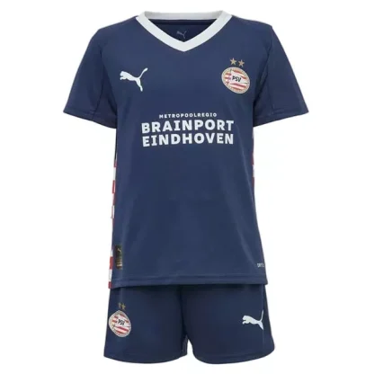PSV Eindhoven Barn Bortatröja 2025/26 Fotbollsställ med Shorts