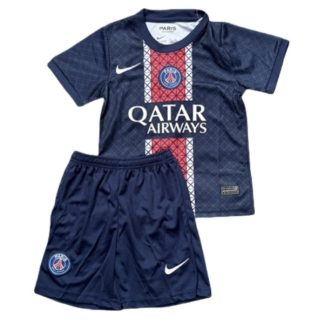 Paris Saint-Germain Barn Hemmatröja 2025/26 Kortärmad Fotbollsställ med Shorts