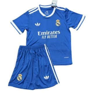 Real Madrid Barn Tredjetröja 2025/26 Kortärmad Fotbollsställ med Shorts