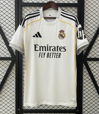 Real Madrid Herr Hemmatröja 2025/26 Kortärmad Billig Fotbollströja