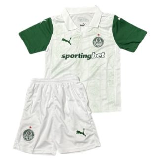 SE Palmeiras Barn Bortatröja 2025/26 Kortärmad Fotbollsställ med Shorts