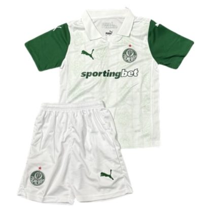 SE Palmeiras Barn Bortatröja 2025/26 Kortärmad Fotbollsställ med Shorts