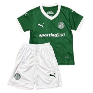 SE Palmeiras Barn Hemmatröja 2025/26 Kortärmad Fotbollsställ med Shorts