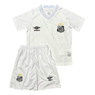 Santos FC Barn Hemmatröja 2025/26 Kortärmad Fotbollsställ med Shorts