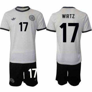 Köp Tyskland Herr Hemmatröja 2025/26 Florian Wirtz 17 Fotbollsställ Kortärmad (+ Korta byxor) – Tysklands 125-årsjubileumskit