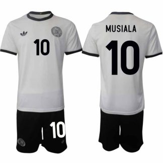Köp Tyskland Herr Hemmatröja 2025/26 Jamal Musiala 10 Fotbollsställ Kortärmad (+ Korta byxor) – Tysklands 125-årsjubileumskit