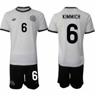Köp Tyskland Herr Hemmatröja 2025/26 Joshua Kimmich 6 Fotbollsställ Kortärmad (+ Korta byxor) – Tysklands 125-årsjubileumskit
