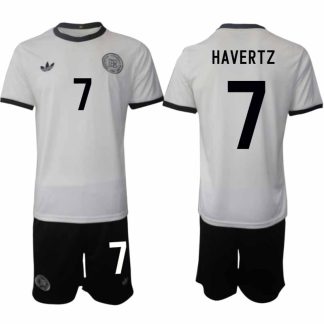 Köp Tyskland Herr Hemmatröja 2025/26 Kai Havertz 7 Fotbollsställ Kortärmad (+ Korta byxor) – Tysklands 125-årsjubileumskit