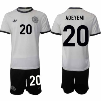 Köp Tyskland Herr Hemmatröja 2025/26 Karim Adeyemi 20 Fotbollsställ Kortärmad (+ Korta byxor) – Tysklands 125-årsjubileumskit