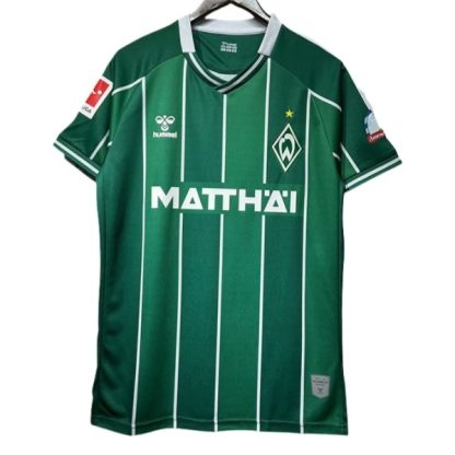 Werder Bremen Herr Hemmatröja 2025/26 Kortärmad Billig Fotbollströja