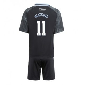 Aston Villa 2025/26 Bortatröja Barn Set – Ollie Watkins #11 Kortärmad Fotbollströja med Shorts