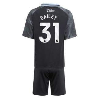 Aston Villa Barn Bortatröja 2025/26 Leon Bailey #31 Fotbollsställ med Shorts